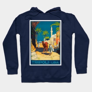 Tripoli, Libya - Vintage Travel Poster Design Hoodie